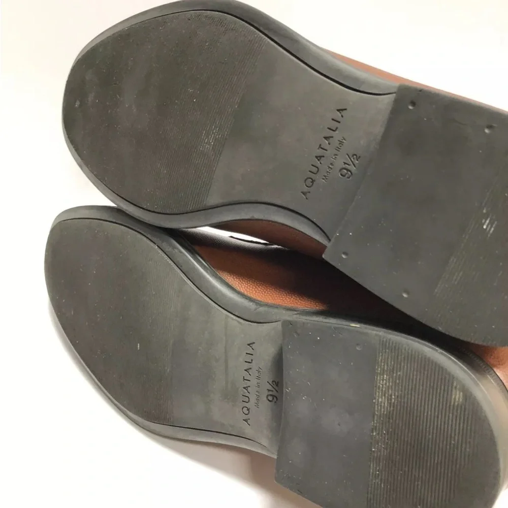 Aquatalia Decker Scotch Grain Men's Oxford Dress Shoes, Size 9.5 M